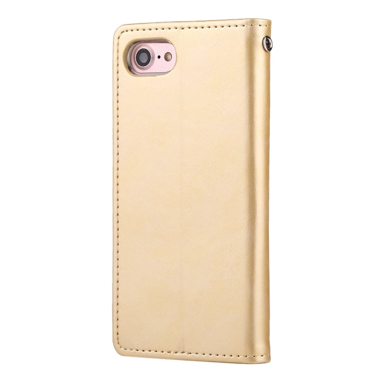 GOOSPERY BLUE MOON for  iPhone 8 & 7  Crazy Horse Texture Horizontal Flip Leather Case with Card Slots & Wallet & Holder