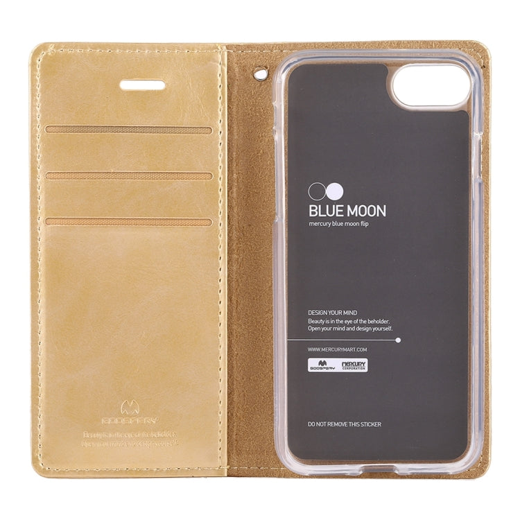 GOOSPERY BLUE MOON for  iPhone 8 & 7  Crazy Horse Texture Horizontal Flip Leather Case with Card Slots & Wallet & Holder