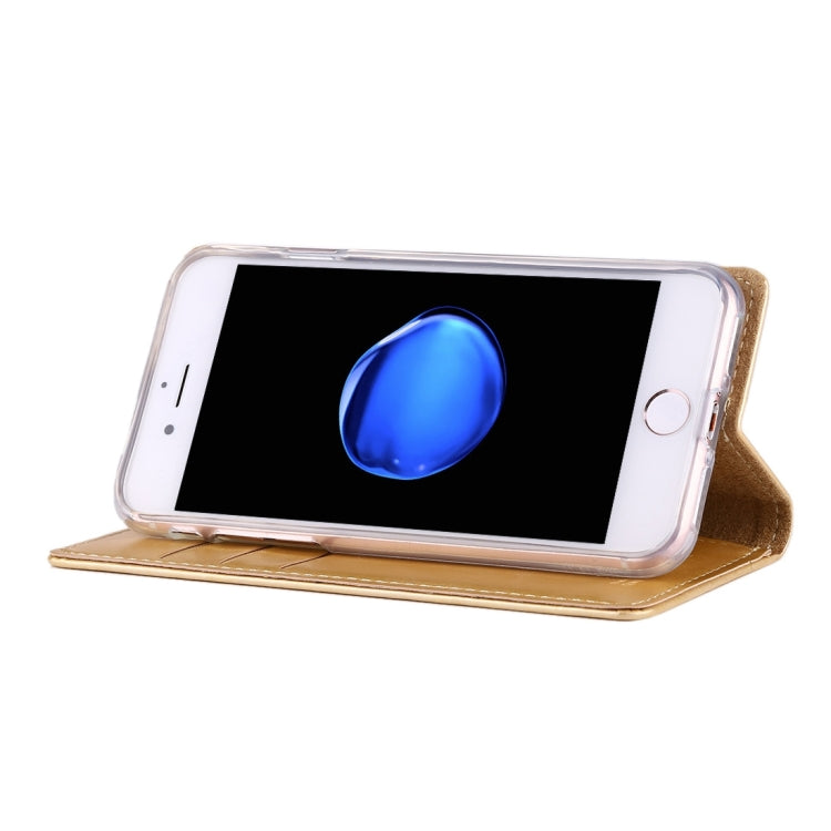 GOOSPERY BLUE MOON for  iPhone 8 & 7  Crazy Horse Texture Horizontal Flip Leather Case with Card Slots & Wallet & Holder