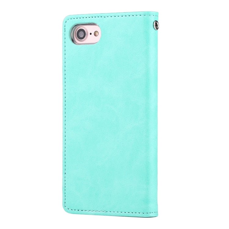 GOOSPERY BLUE MOON for  iPhone 8 & 7  Crazy Horse Texture Horizontal Flip Leather Case with Card Slots & Wallet & Holder