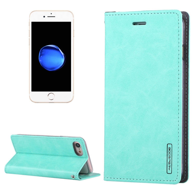 GOOSPERY BLUE MOON for  iPhone 8 & 7  Crazy Horse Texture Horizontal Flip Leather Case with Card Slots & Wallet & Holder