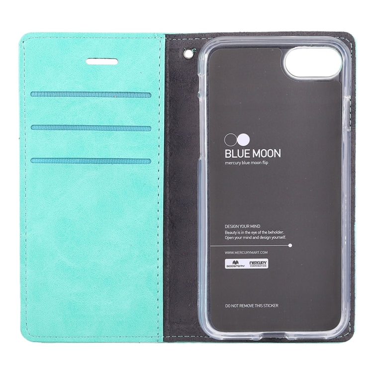 GOOSPERY BLUE MOON for  iPhone 8 & 7  Crazy Horse Texture Horizontal Flip Leather Case with Card Slots & Wallet & Holder