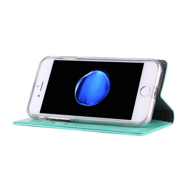 GOOSPERY BLUE MOON for  iPhone 8 & 7  Crazy Horse Texture Horizontal Flip Leather Case with Card Slots & Wallet & Holder