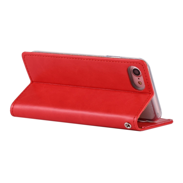 GOOSPERY BLUE MOON for  iPhone 8 & 7  Crazy Horse Texture Horizontal Flip Leather Case with Card Slots & Wallet & Holder