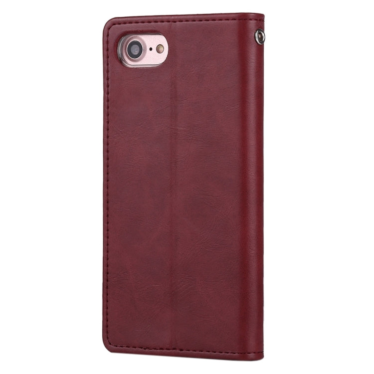 GOOSPERY BLUE MOON for  iPhone 8 & 7  Crazy Horse Texture Horizontal Flip Leather Case with Card Slots & Wallet & Holder