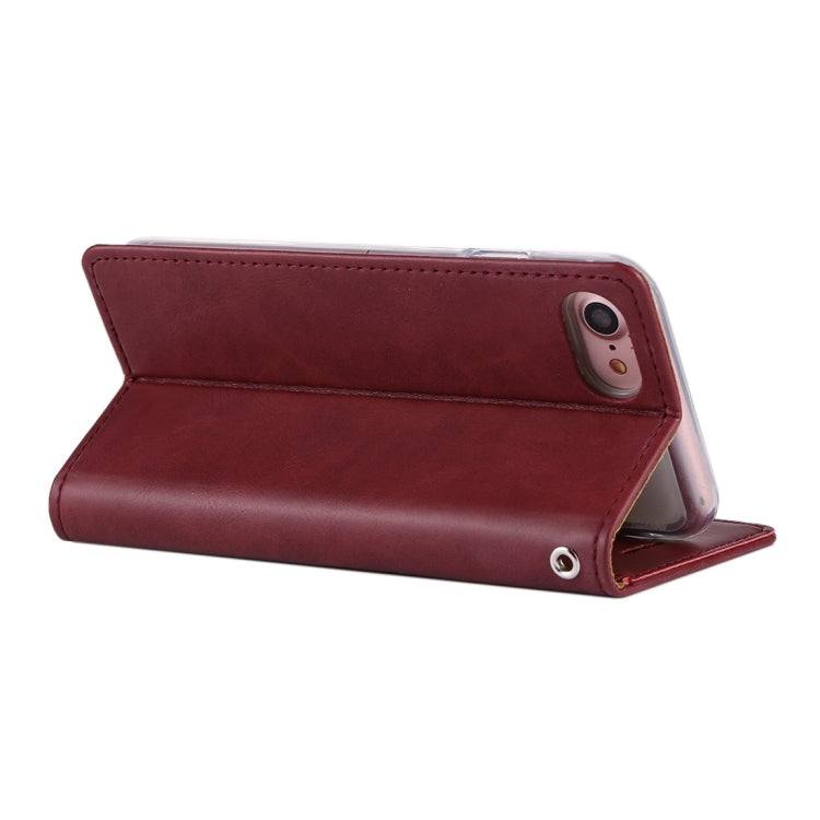 GOOSPERY BLUE MOON for  iPhone 8 & 7  Crazy Horse Texture Horizontal Flip Leather Case with Card Slots & Wallet & Holder