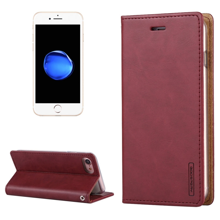 GOOSPERY BLUE MOON for  iPhone 8 & 7  Crazy Horse Texture Horizontal Flip Leather Case with Card Slots & Wallet & Holder