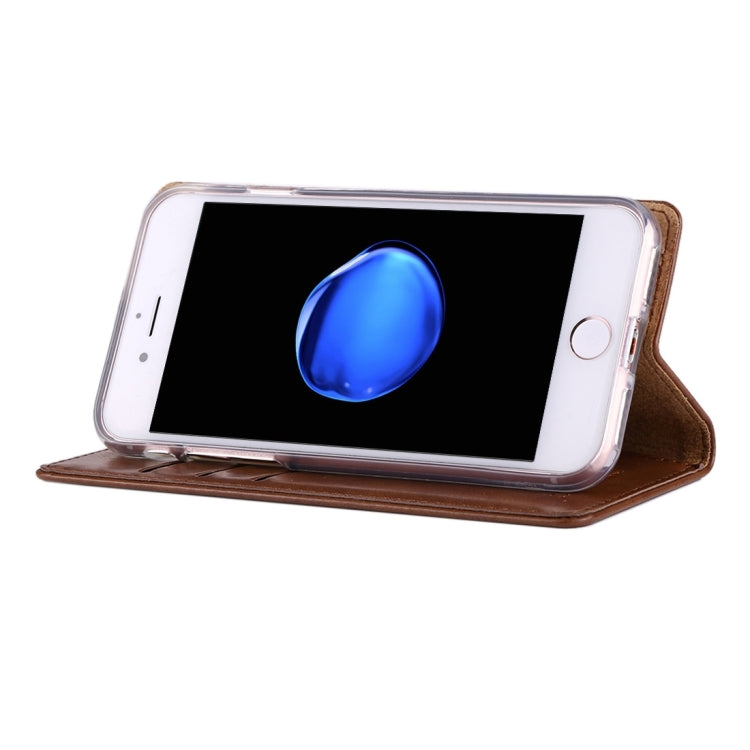 GOOSPERY BLUE MOON for  iPhone 8 & 7  Crazy Horse Texture Horizontal Flip Leather Case with Card Slots & Wallet & Holder