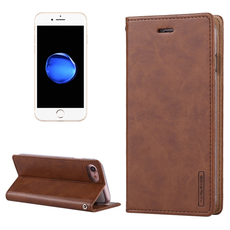 GOOSPERY BLUE MOON for  iPhone 8 & 7  Crazy Horse Texture Horizontal Flip Leather Case with Card Slots & Wallet & Holder