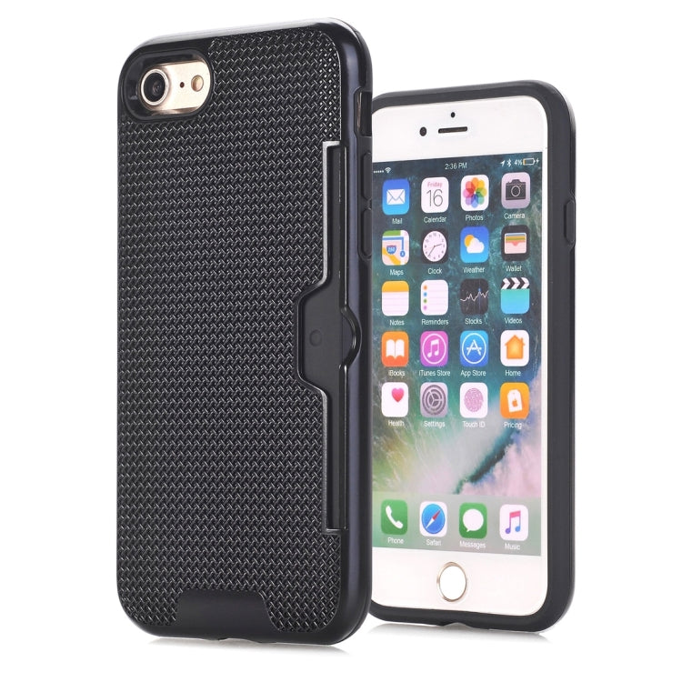 For  iPhone 8 & 7  Dream Network Dropproof Protective Back Cover Case with Card Slots