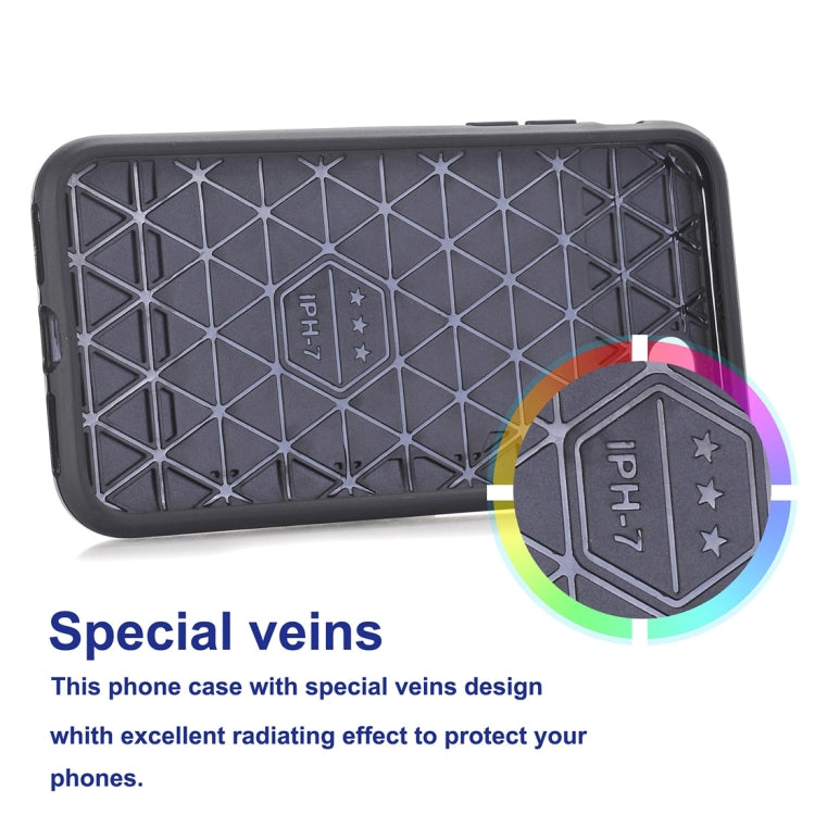 For  iPhone 8 & 7  Dream Network Dropproof Protective Back Cover Case with Card Slots