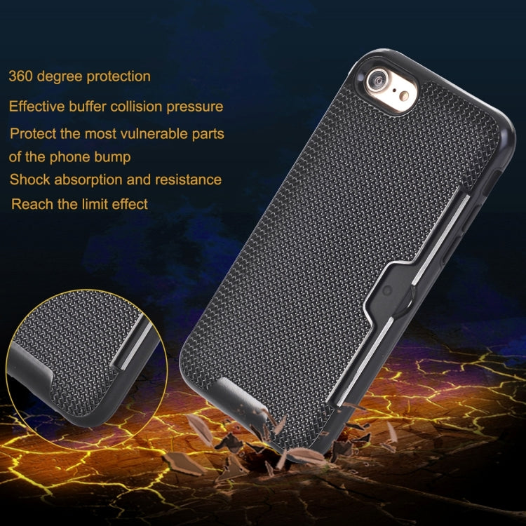 For  iPhone 8 & 7  Dream Network Dropproof Protective Back Cover Case with Card Slots