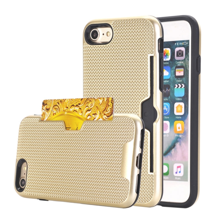 For  iPhone 8 & 7  Dream Network Dropproof Protective Back Cover Case with Card Slots