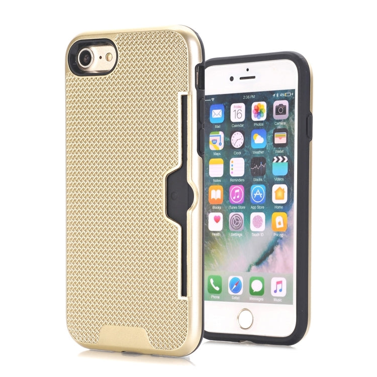 For  iPhone 8 & 7  Dream Network Dropproof Protective Back Cover Case with Card Slots