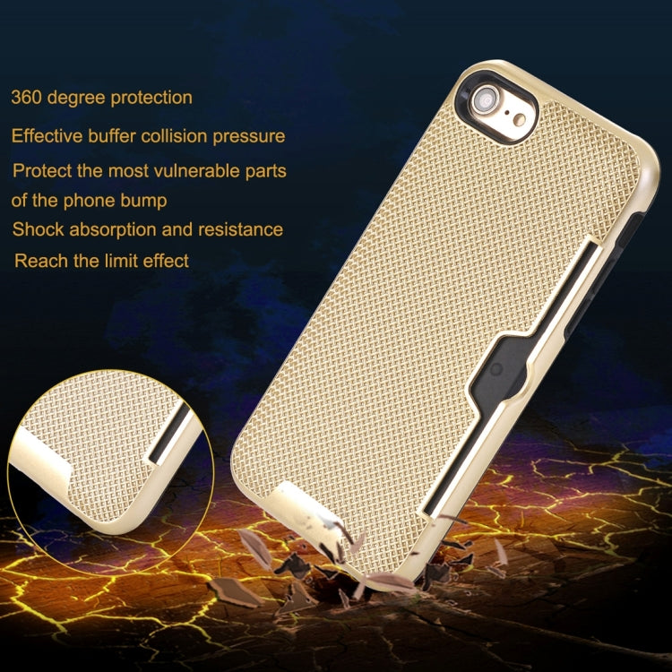 For  iPhone 8 & 7  Dream Network Dropproof Protective Back Cover Case with Card Slots