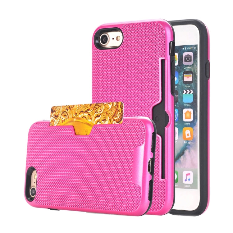 For  iPhone 8 & 7  Dream Network Dropproof Protective Back Cover Case with Card Slots