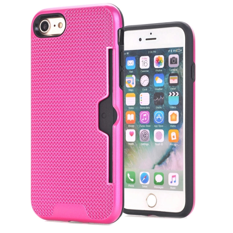 For  iPhone 8 & 7  Dream Network Dropproof Protective Back Cover Case with Card Slots