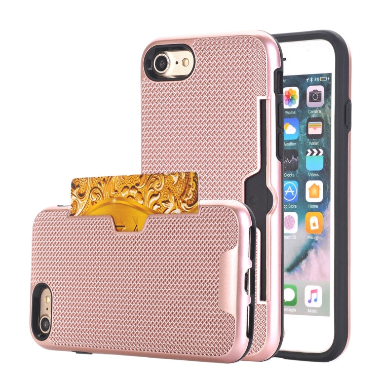 For  iPhone 8 & 7  Dream Network Dropproof Protective Back Cover Case with Card Slots