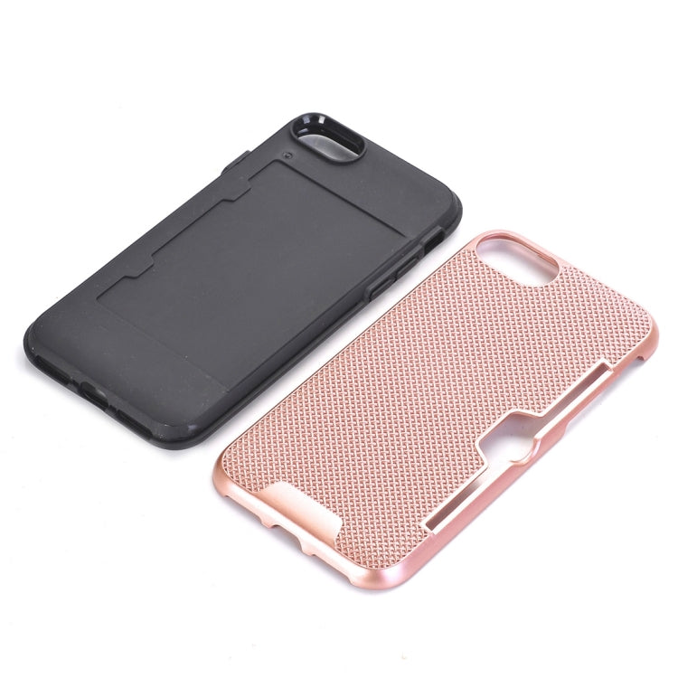 For  iPhone 8 & 7  Dream Network Dropproof Protective Back Cover Case with Card Slots