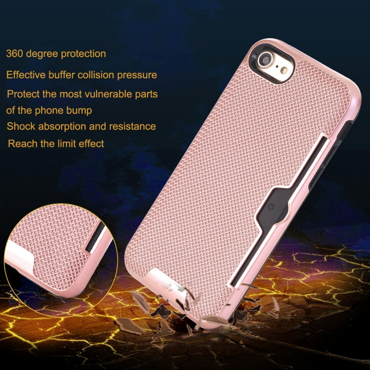 For  iPhone 8 & 7  Dream Network Dropproof Protective Back Cover Case with Card Slots