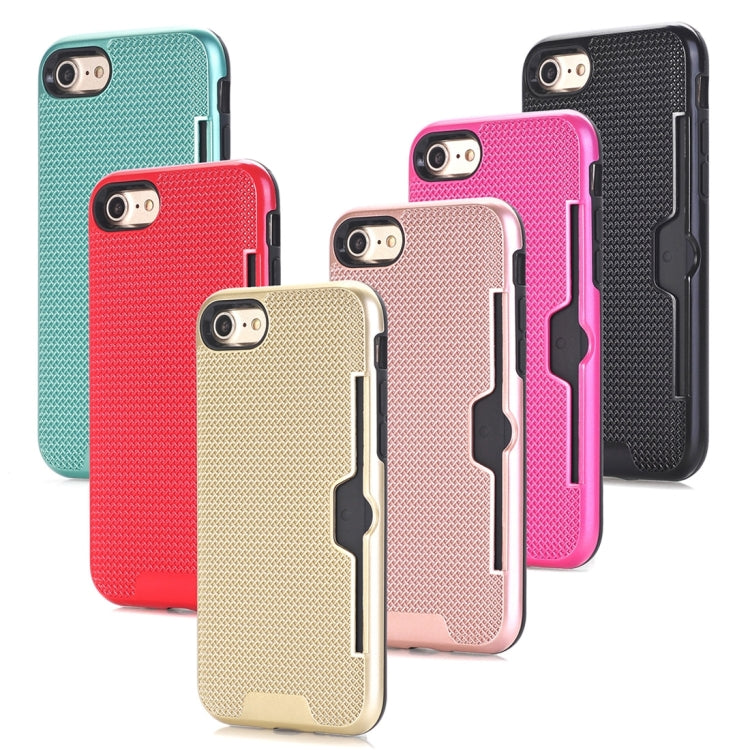For  iPhone 8 & 7  Dream Network Dropproof Protective Back Cover Case with Card Slots