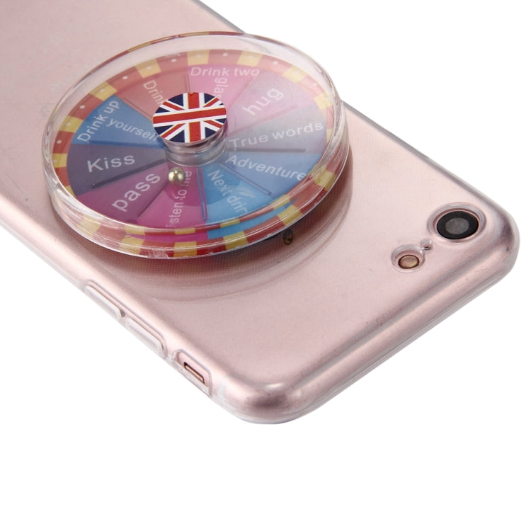 For  iPhone 8 & 7  TPU Lucky Turntable Protective Back Cover Case