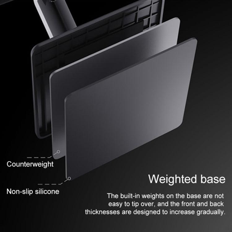 Universal Zigzag Folding Desktop Holder Bracket for Mobile Phone / Tablet (Black)