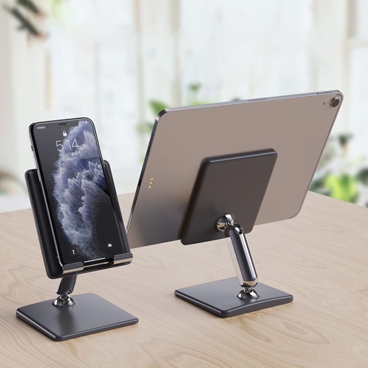 Universal Zigzag Folding Desktop Holder Bracket for Mobile Phone / Tablet (Black)