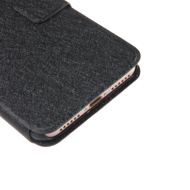 For  iPhone 8 & 7  Silk Texture Horizontal Flip Leather Case with Magnetic Buckle & Holder & Card Slots
