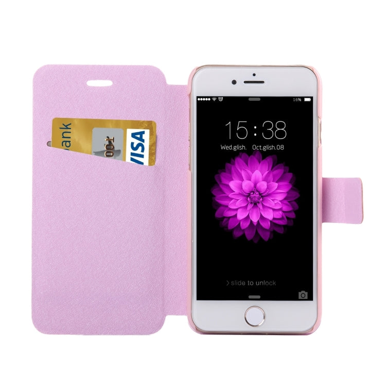 For  iPhone 8 & 7  Silk Texture Horizontal Flip Leather Case with Magnetic Buckle & Holder & Card Slots