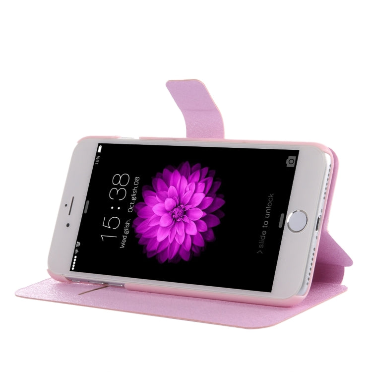 For  iPhone 8 & 7  Silk Texture Horizontal Flip Leather Case with Magnetic Buckle & Holder & Card Slots