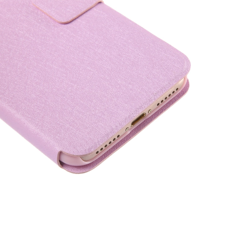 For  iPhone 8 & 7  Silk Texture Horizontal Flip Leather Case with Magnetic Buckle & Holder & Card Slots