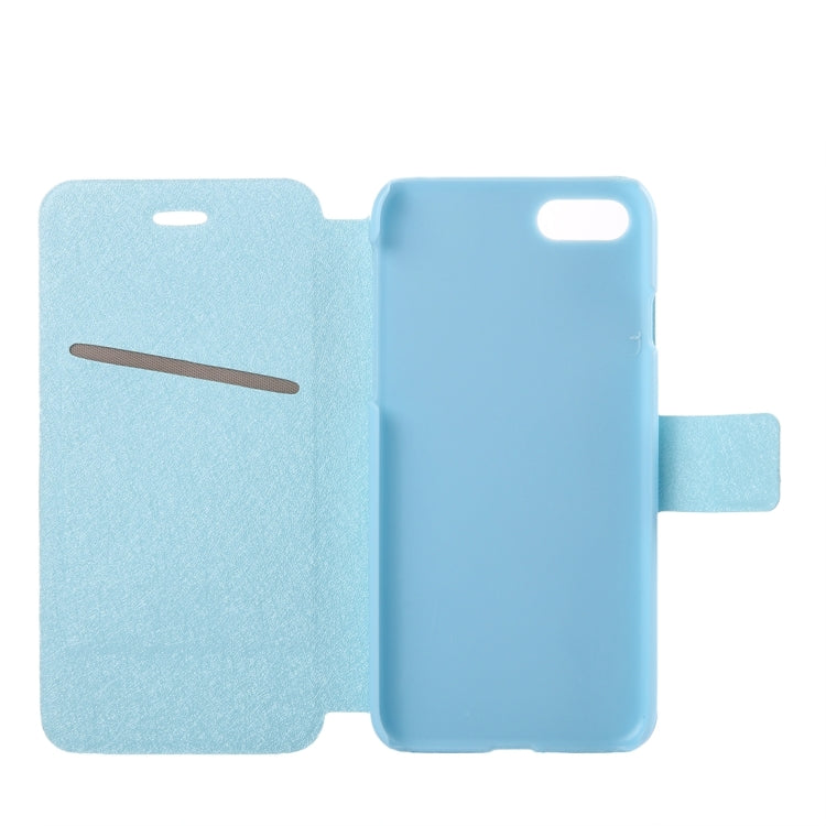 For  iPhone 8 & 7  Silk Texture Horizontal Flip Leather Case with Magnetic Buckle & Holder & Card Slots