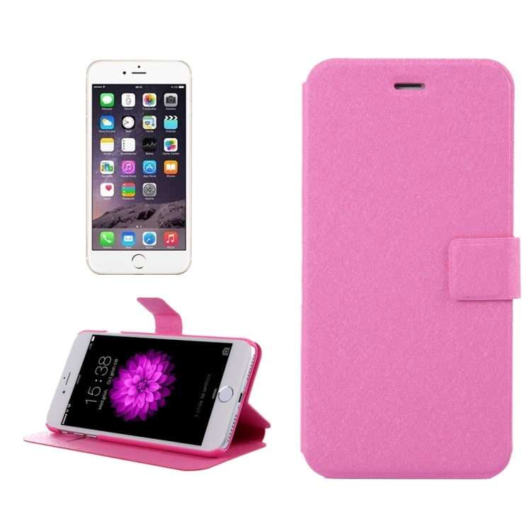 For  iPhone 8 & 7  Silk Texture Horizontal Flip Leather Case with Magnetic Buckle & Holder & Card Slots