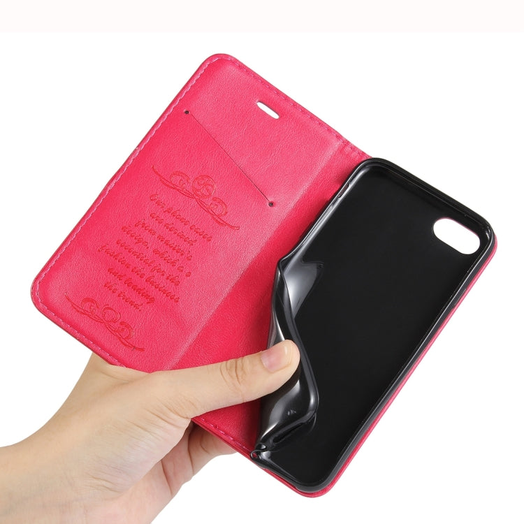 For  iPhone 8 & 7  Lambskin Texture Horizontal Flip Leather Case with Holder & Card Slots