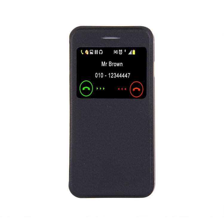 For  iPhone 8 & 7  Horizontal Flip Leather Case with Call Display ID & Holder