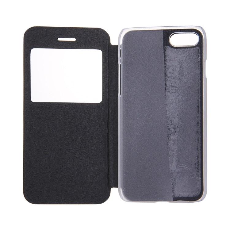 For  iPhone 8 & 7  Horizontal Flip Leather Case with Call Display ID & Holder