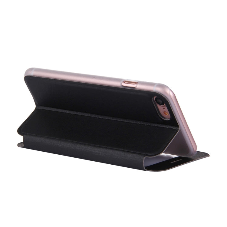 For  iPhone 8 & 7  Horizontal Flip Leather Case with Call Display ID & Holder