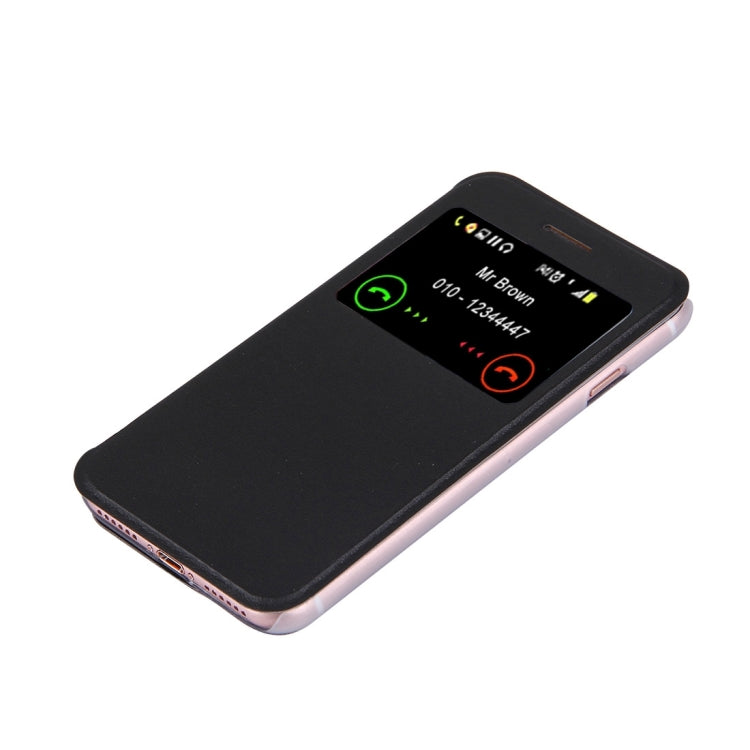 For  iPhone 8 & 7  Horizontal Flip Leather Case with Call Display ID & Holder