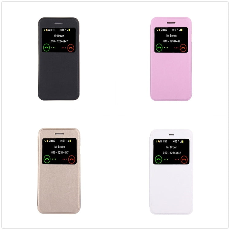 For  iPhone 8 & 7  Horizontal Flip Leather Case with Call Display ID & Holder
