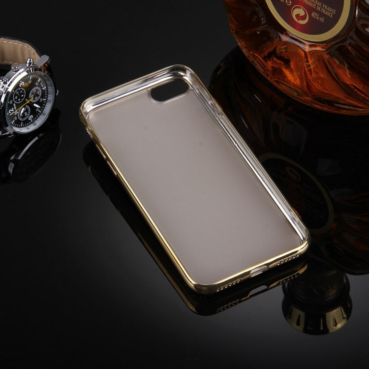 For  iPhone 8 & 7  Diamond Encrusted Electroplating Mirror Protective Cover Case with Hidden Ring Holder