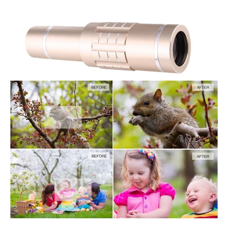 Universal 18X Magnification Lens Mobile Phone 3 in 1 Telescope + Tripod Mount + Mobile Phone Clip