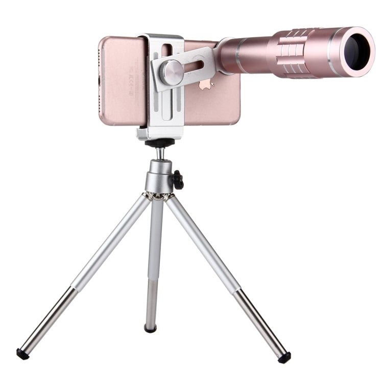 Universal 18X Magnification Lens Mobile Phone 3 in 1 Telescope + Tripod Mount + Mobile Phone Clip