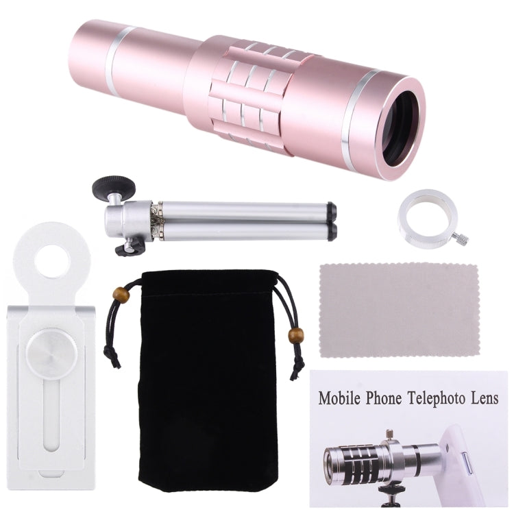 Universal 18X Magnification Lens Mobile Phone 3 in 1 Telescope + Tripod Mount + Mobile Phone Clip