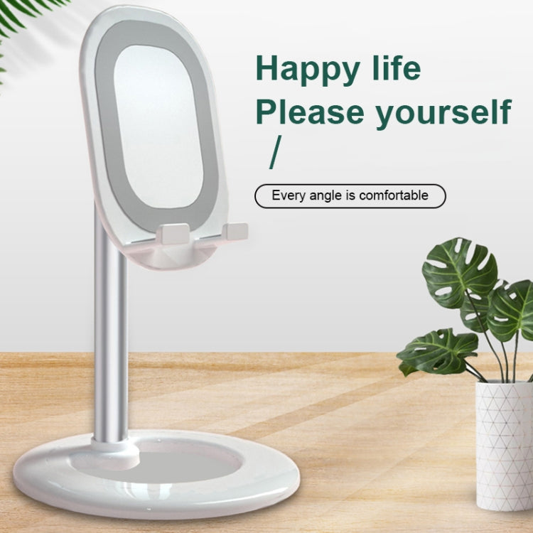 SD-ZJ019 Metal Retractable Net Class Live Broadcast Holder Universal Adjustable Phone Desk Holder, Specifications: Mirror