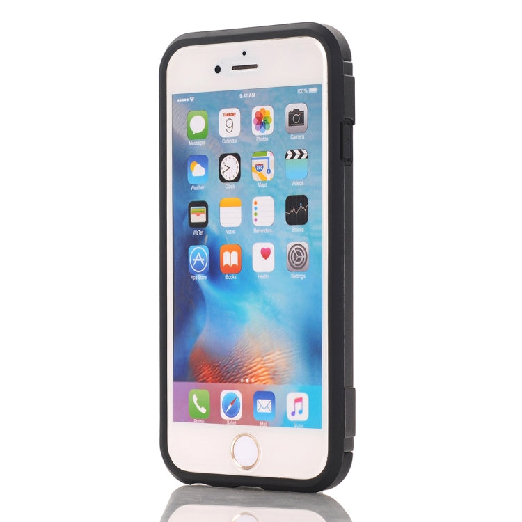 For iPhone SE 2020 & 8 & 7 TPU + PC Shockproof Protective Back Cover Case with Holder & Card Slots