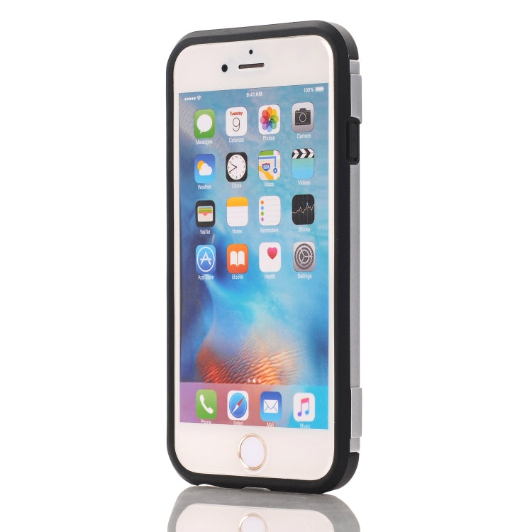 For iPhone SE 2020 & 8 & 7 TPU + PC Shockproof Protective Back Cover Case with Holder & Card Slots