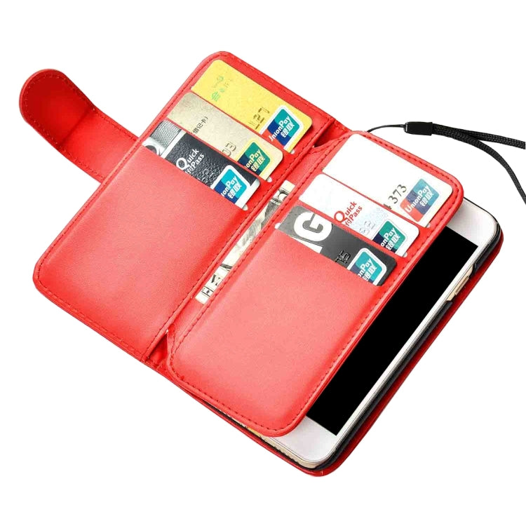 For  iPhone 8 & 7  Plain Weave Texture Horizontal Flip Leather Case with 2 Pages of Card Slots & Wallet & Photo Frame & Lanyard