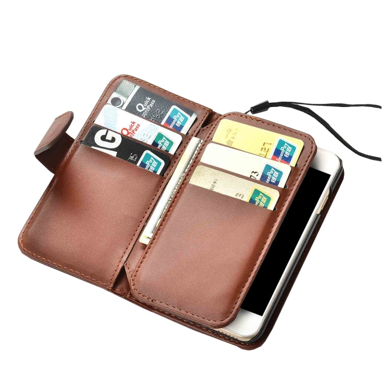 For  iPhone 8 & 7  Plain Weave Texture Horizontal Flip Leather Case with 2 Pages of Card Slots & Wallet & Photo Frame & Lanyard