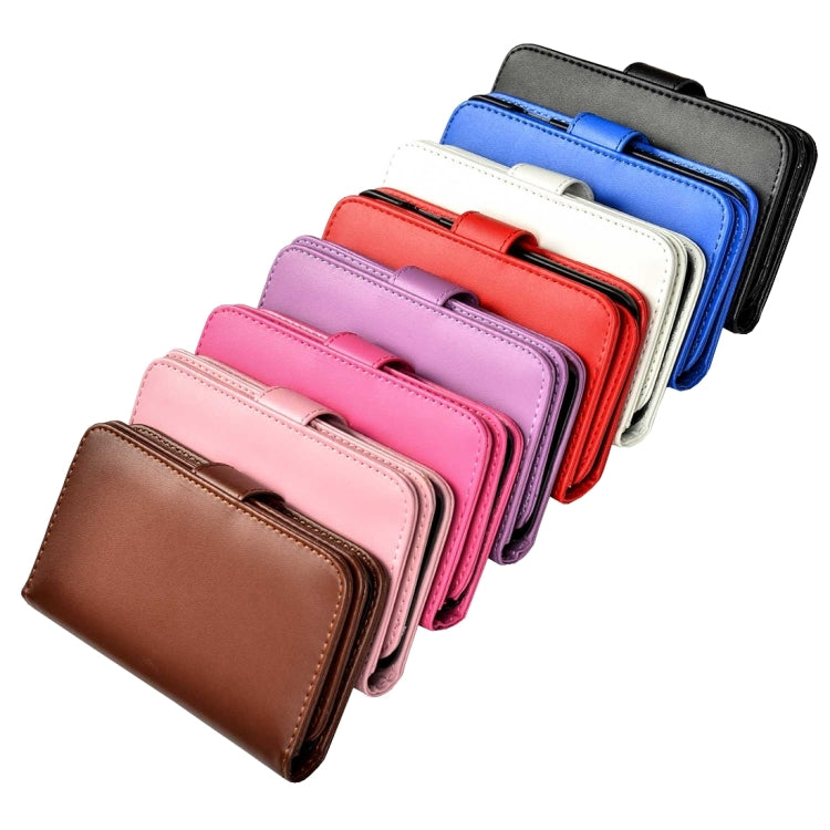 For  iPhone 8 & 7  Plain Weave Texture Horizontal Flip Leather Case with 2 Pages of Card Slots & Wallet & Photo Frame & Lanyard